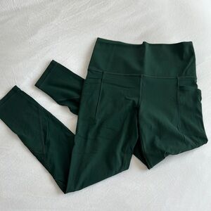 ATHLETA Salutation Stash Mesh 7/8 Tight | Seaweed Snack Small Tall